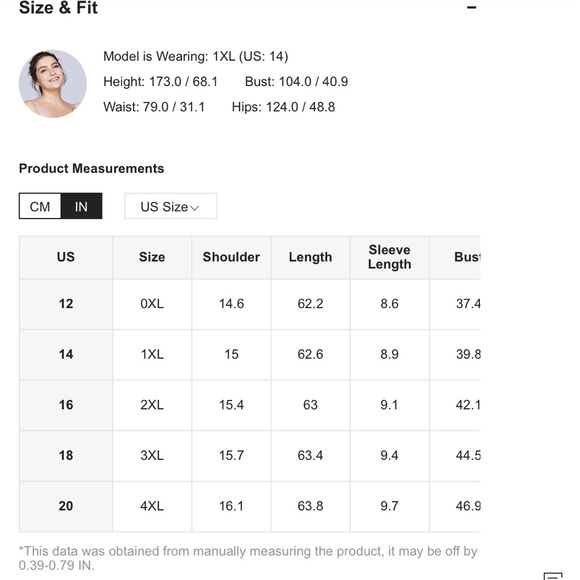 Orange Velvet SHEIN Dress 1x! - Picture 8 of 9